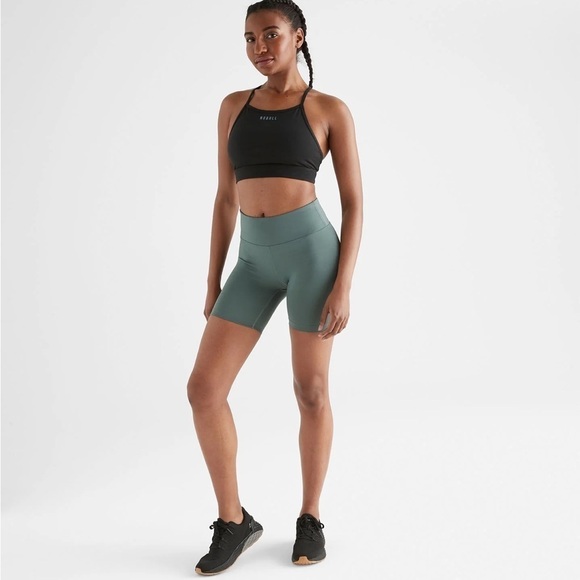 Nobull Women's High-Rise Sleek Biker Short 6” size XL Balsam Mint New With tags - Picture 4 of 11